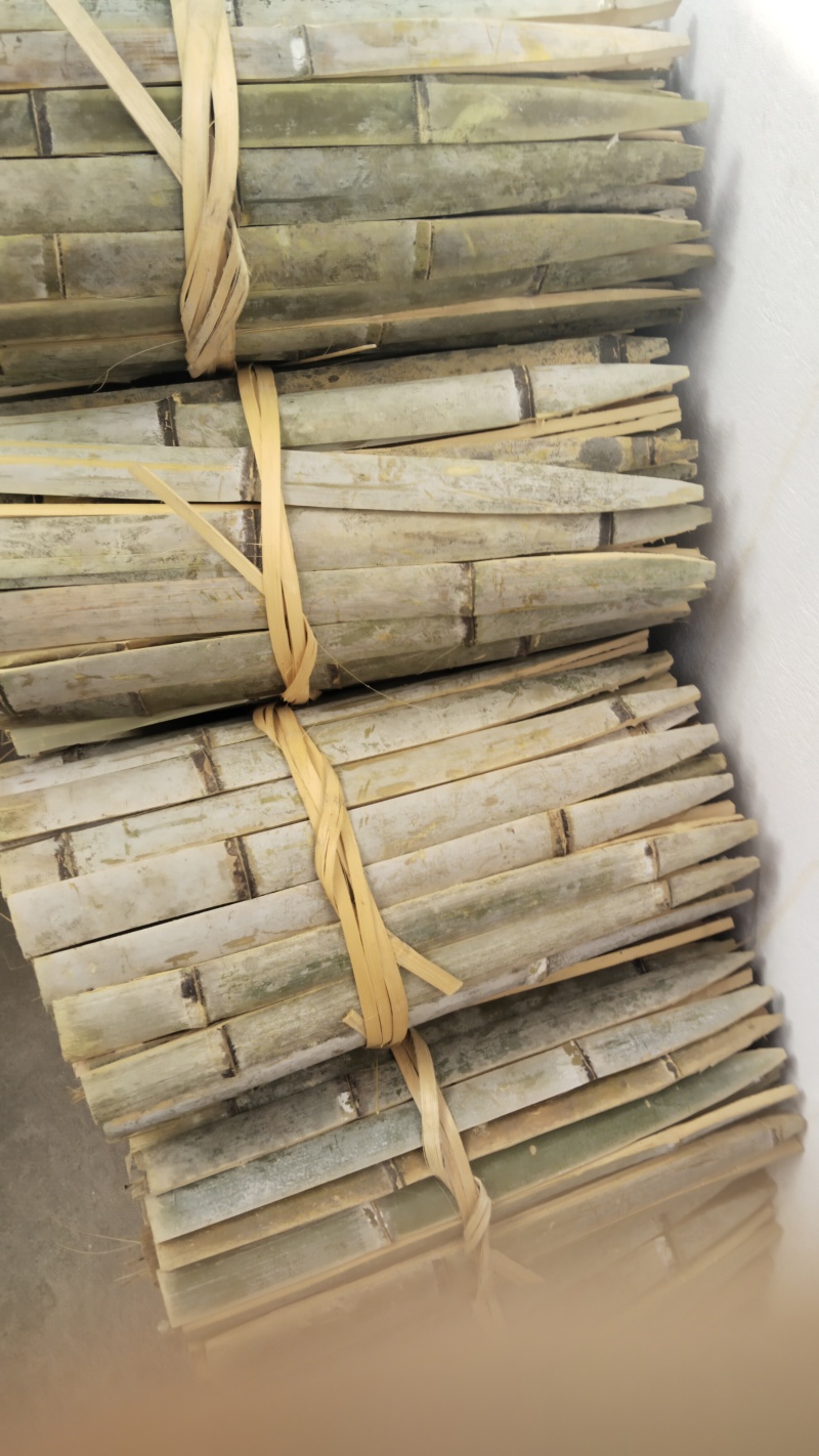 竹片竹条楠竹毛竹板温室龙骨大棚竹篱笆蔬菜架农用搭架竹栅栏