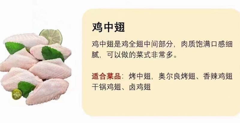 鸡翅中大肉食母鸡三黄鸡翅中各种品种齐全质量产量稳定手续齐全国