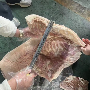 个人存货肥猪二级带皮五花还有3吨，临沂16500
