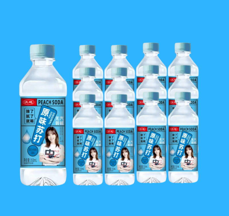 苏打水，4种口味，12瓶，