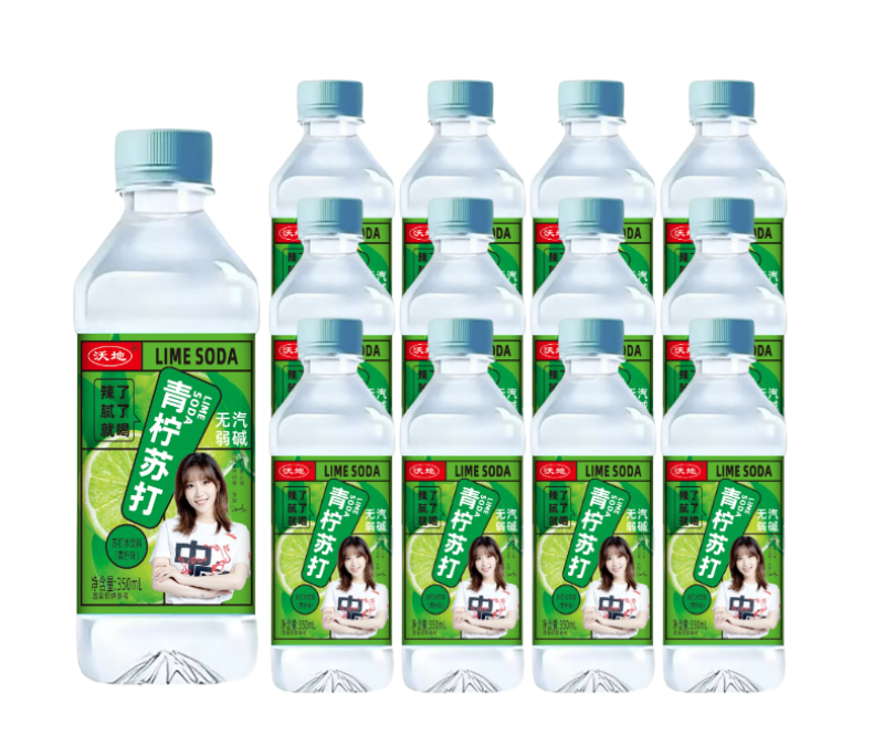 苏打水，4种口味，12瓶，