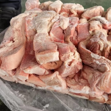 下午花肉条9.6一车五花修下来的肉条不是腹部五花