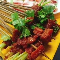 串串包菜牛肉，串串单签牛肉