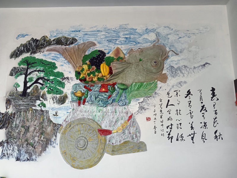 泡沫雕刻，仿造各种造景石，动植物人物，成本低，运输轻