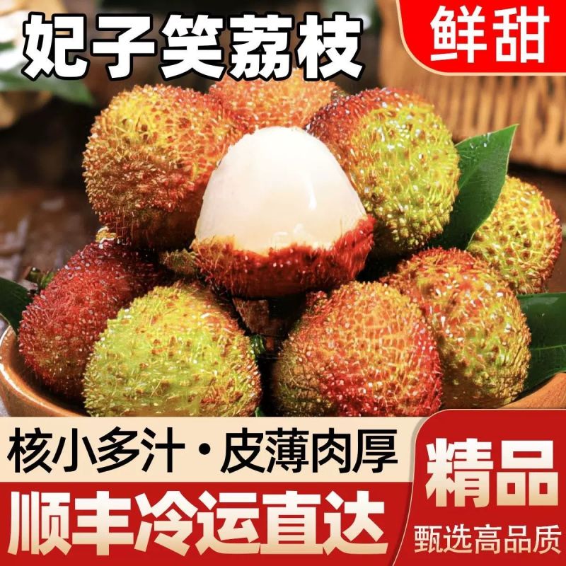 正宗广东妃子笑荔枝新鲜妃子笑现货新鲜当季水果整箱电商一件代发