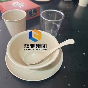 餐享环保稻壳一次性餐具，碗杯勺碟筷，批发价，饭店，家用