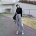 新到女士高档精品运动裤2500件，经典小标，刺绣标12