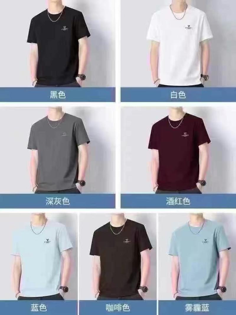100件蚕丝棉短袖重工商标质量一级棒