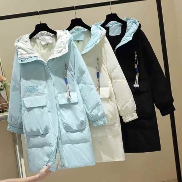男女同款情侣款高档白鸭绒羽绒服100件左右，独立包装55