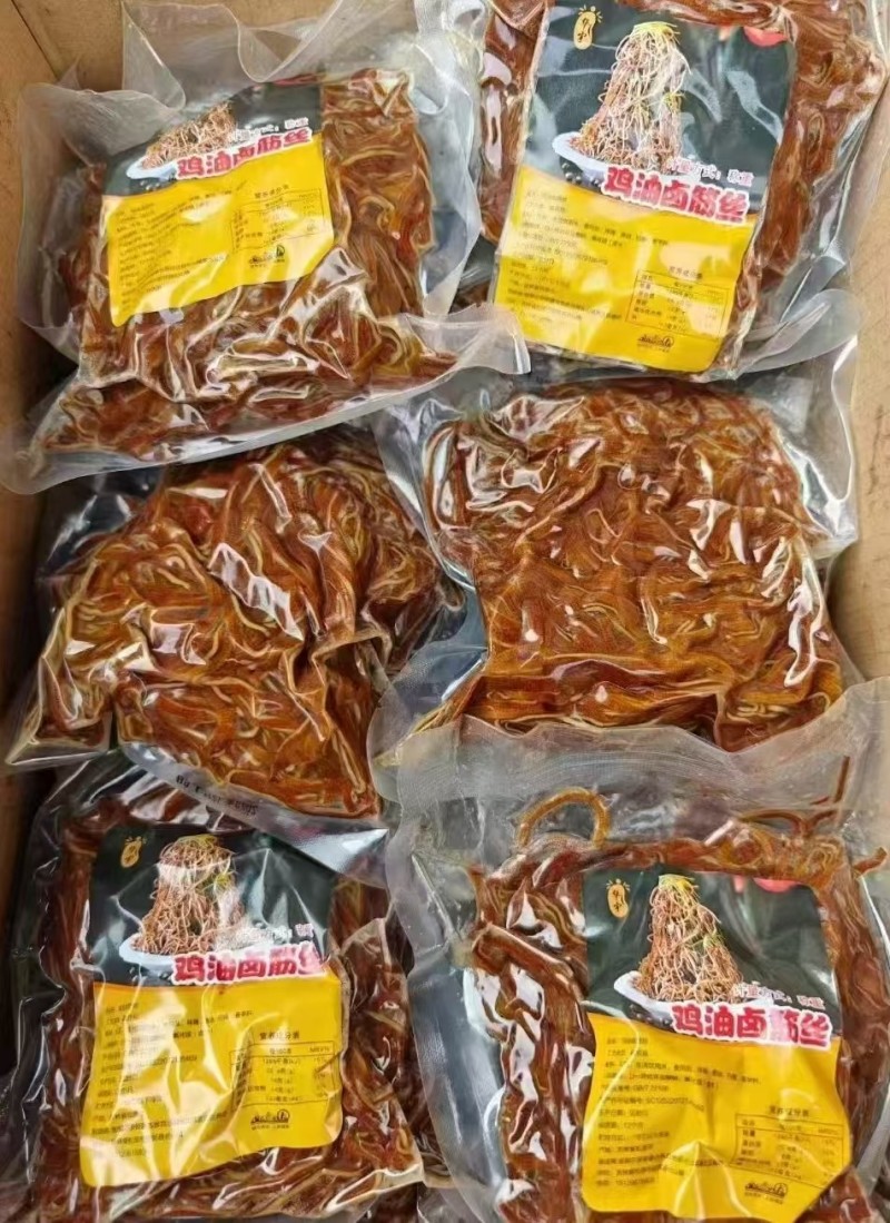 鸡油卤筋丝（黑豆丝）口感特好