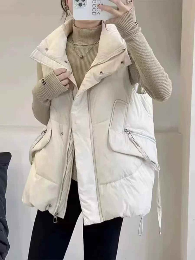 高档女士精品羽绒棉马甲100件左右质量**好，有45个款19