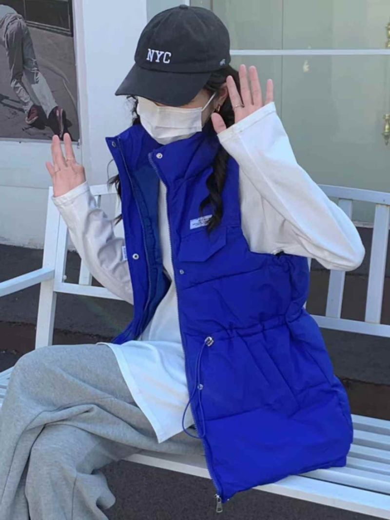高档女士精品羽绒棉马甲100件左右质量**好，有45个款19