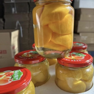纯手工黄桃罐头