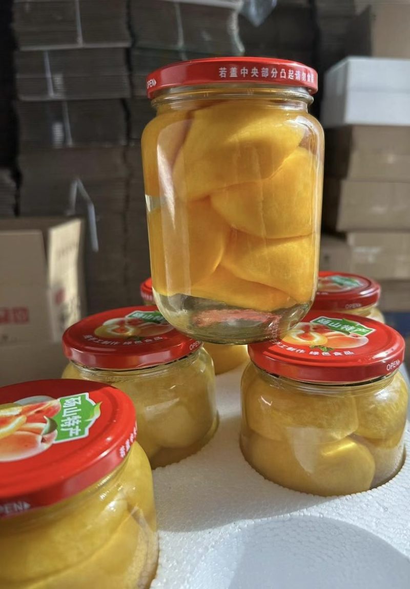 纯手工黄桃罐头