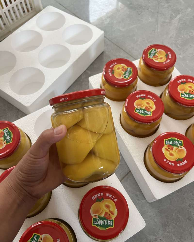 砀山纯手工黄桃罐头