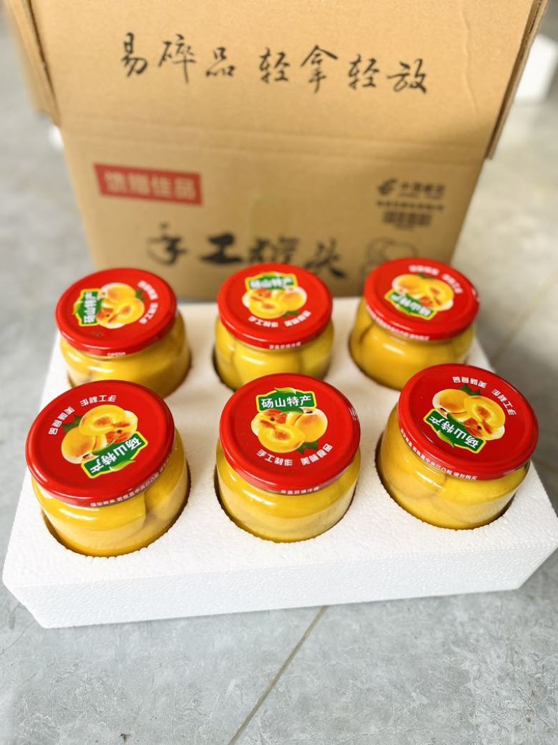 砀山纯手工黄桃罐头
