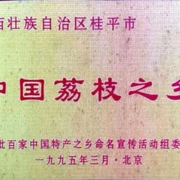 广西桂平市麻垌镇桂味荔枝，情人荔（中国红），仙进奉，禾荔