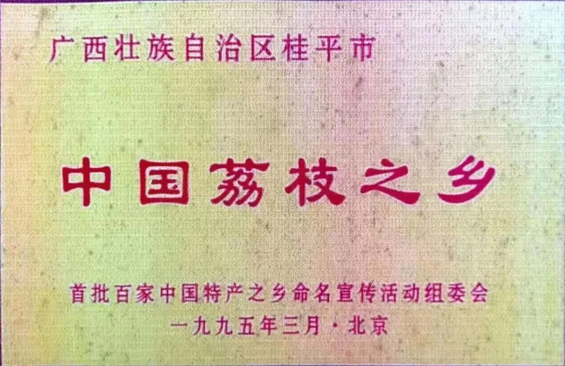 广西桂平市麻垌镇桂味荔枝，情人荔（中国红），仙进奉，禾荔