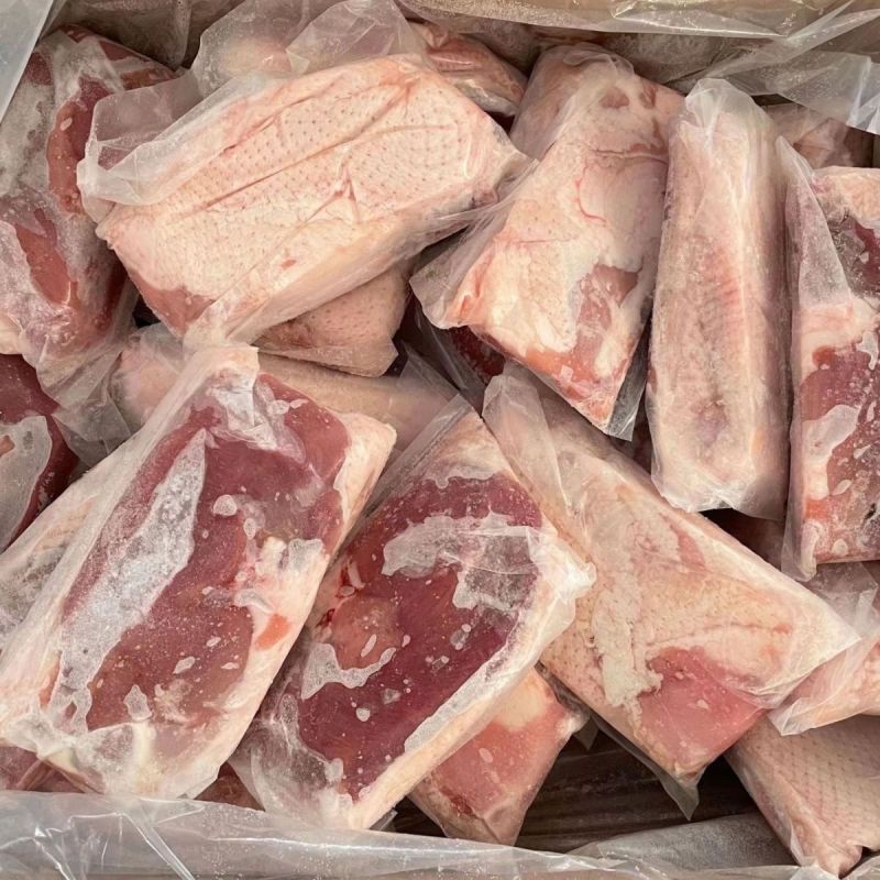 鸭胸肉带皮工厂直发质量保证规格齐全手续齐全量大从优