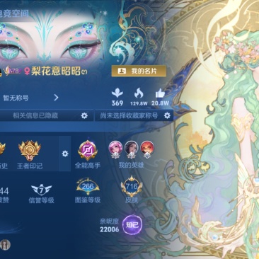 荣耀贵族V12/百万人气/全国前一百福星/满皮女号