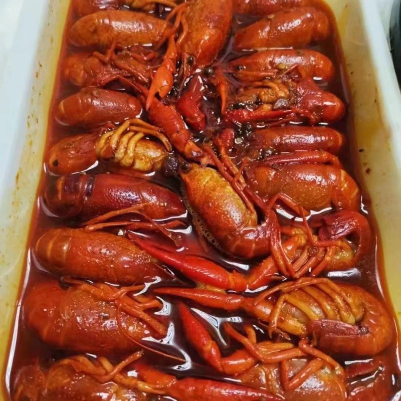 新鲜麻辣小龙虾