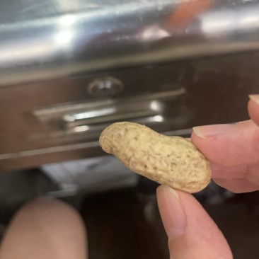 水洗白米花生
