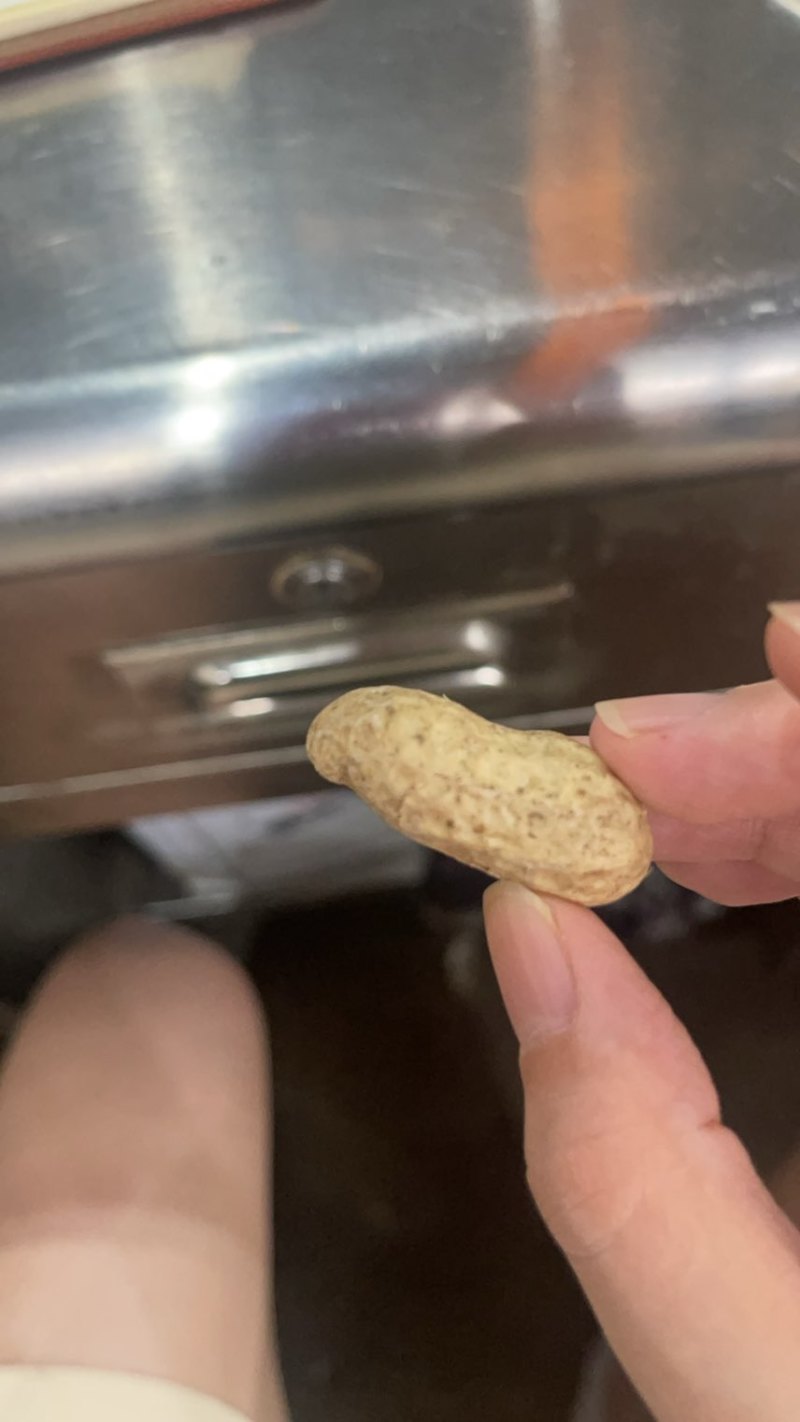 水洗白米花生