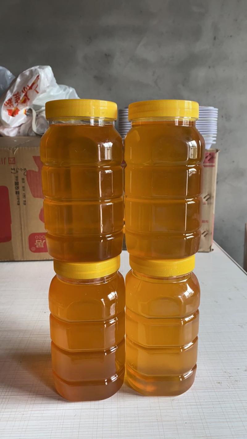 新疆野山花蜂蜜一年一次，自产自销，货源充足。