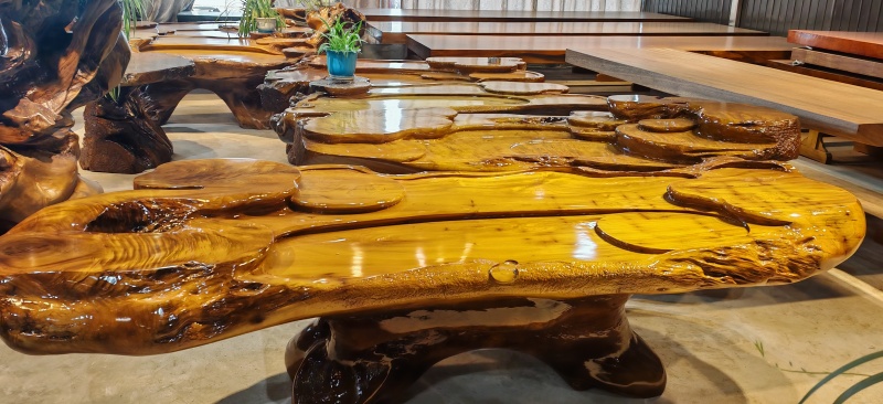 金丝楠木根雕茶台茶盘
