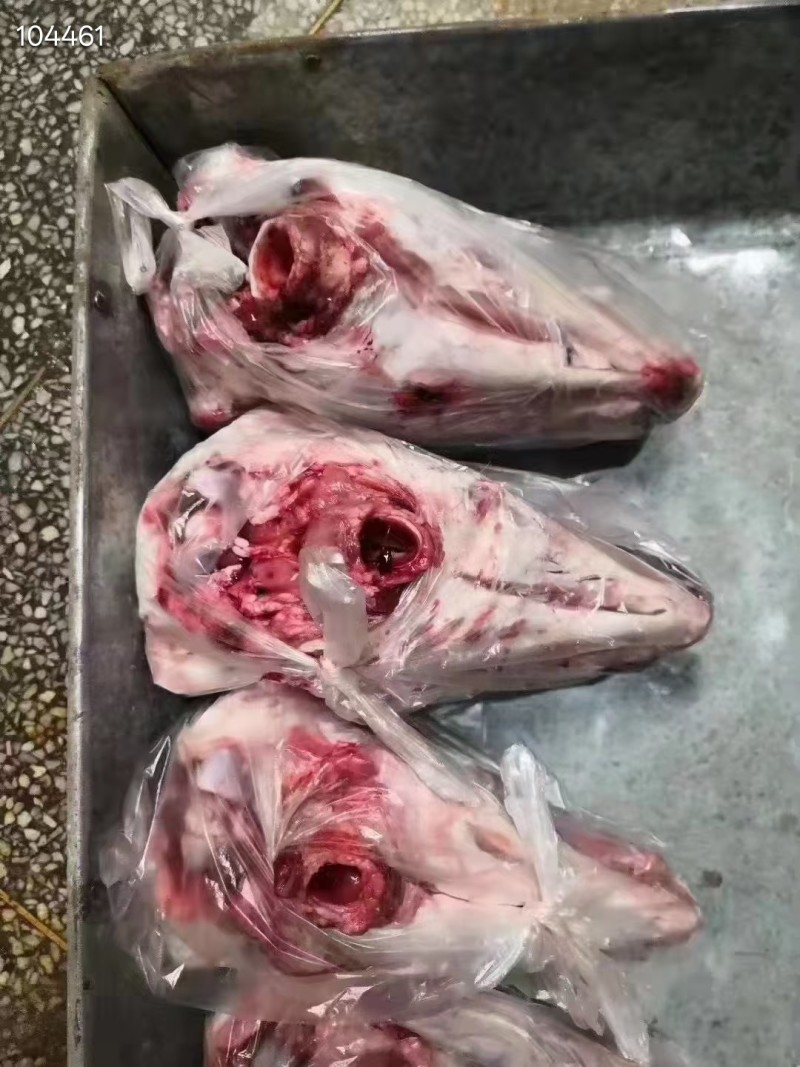 羊头，带皮，去皮，