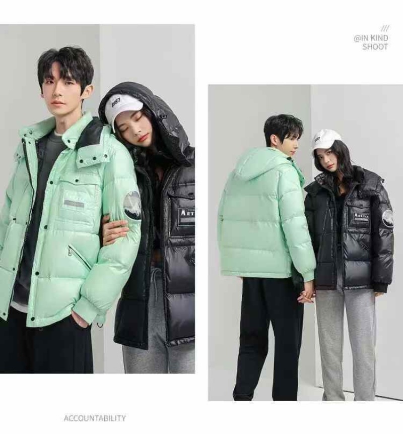 情侣款**，精品羽绒服70件左右，质量**好，独立包装49