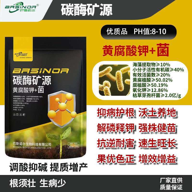 矿源黄腐酸钾加菌中孔微颗粒