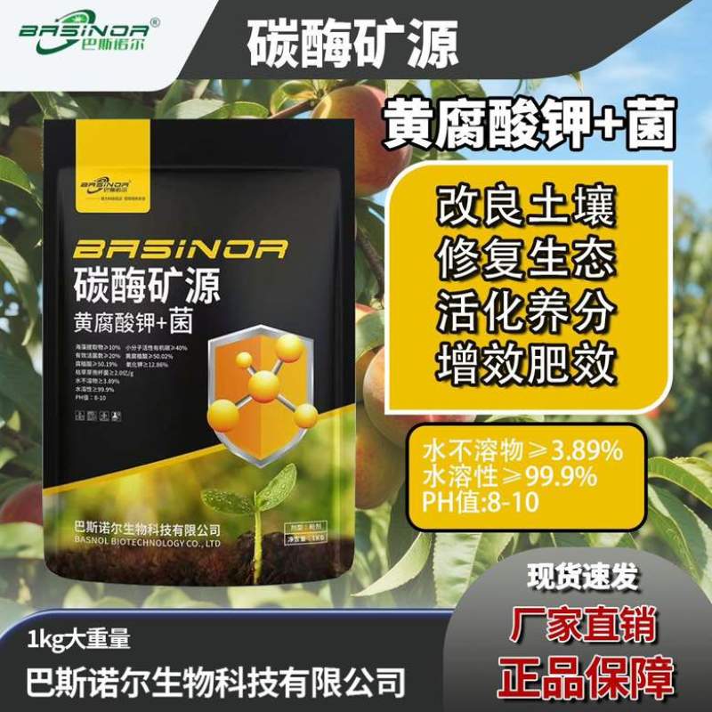 矿源黄腐酸钾加菌中孔微颗粒