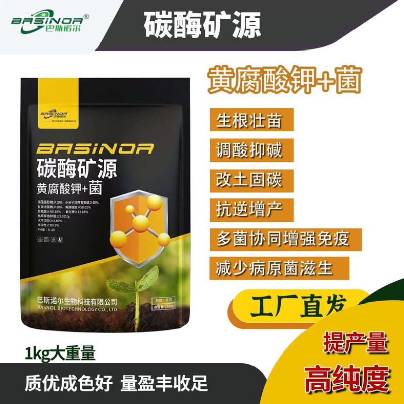 矿源黄腐酸钾加菌中孔微颗粒