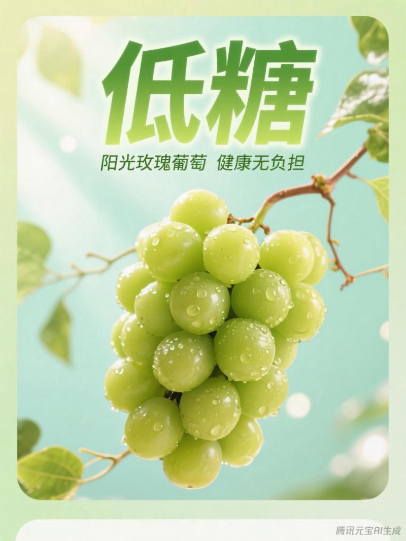 低糖阳光玫瑰，健康无负担