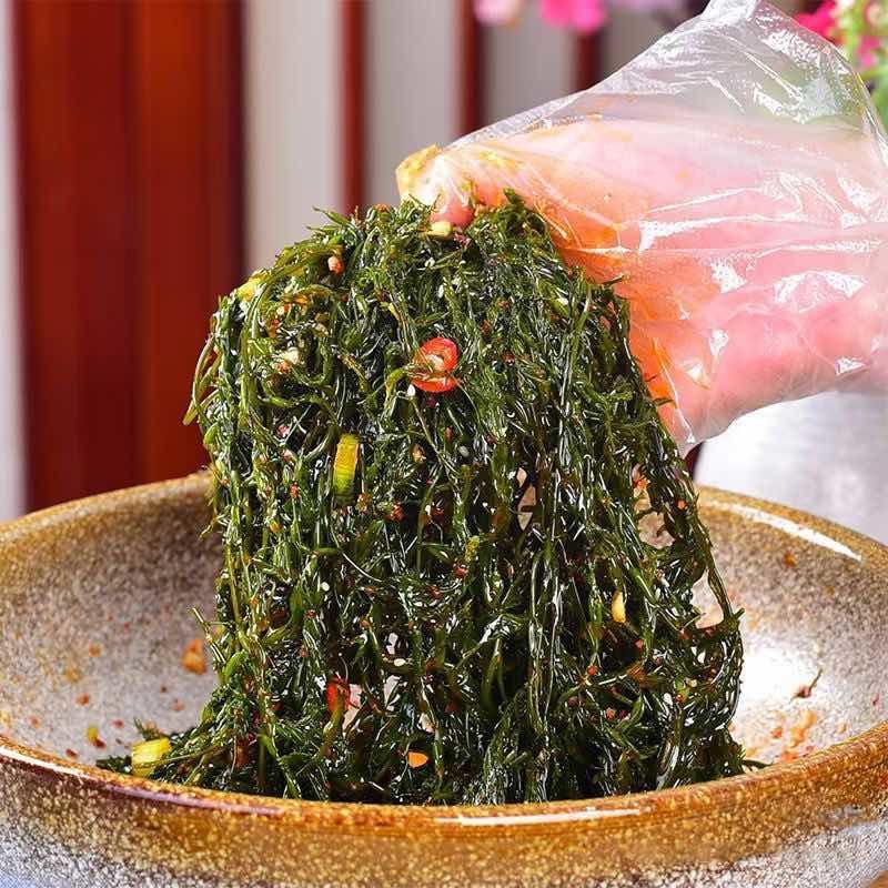 野生马尾藻，即食，早餐，零食。