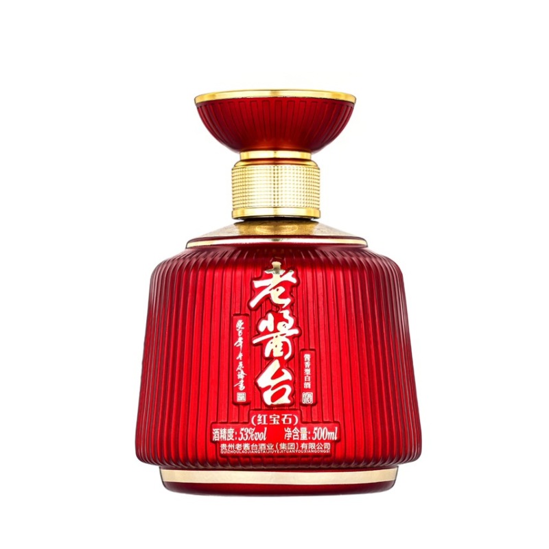 老酱台红宝石酒，茅台镇十强酒业生产企业，53度酱香白酒。