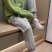 赔钱处理！6000件2025年新款女士高档纯棉水貂绒卫裤18