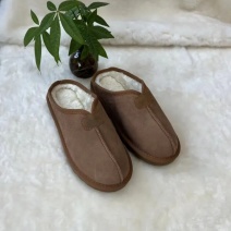 皮毛一体包底拖鞋