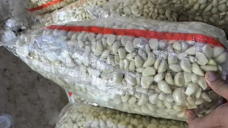 去皮蒜米