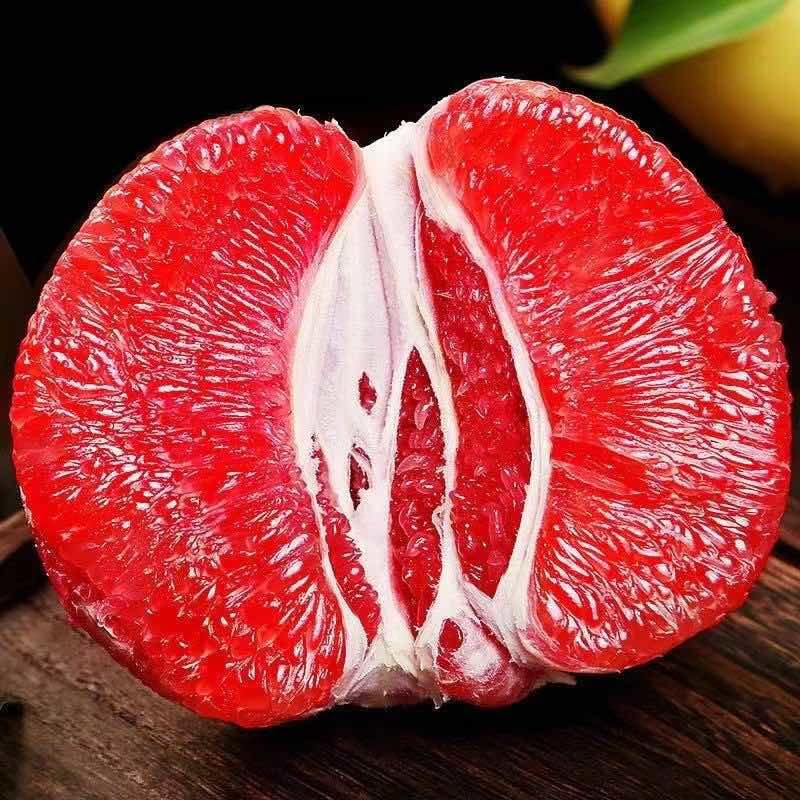红心蜜柚皮薄肉厚果粒饱满汁水丰富