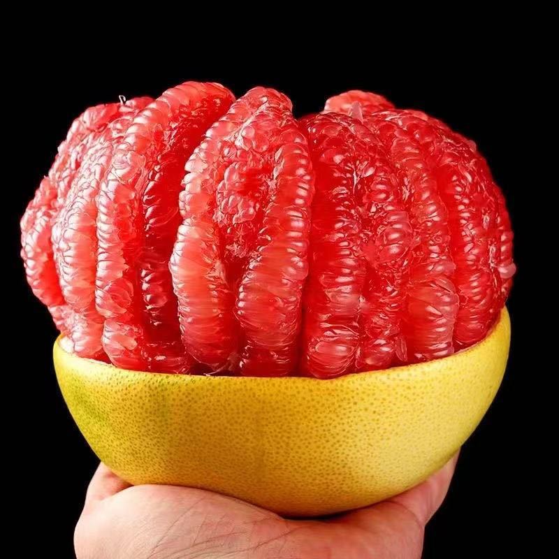 红心蜜柚皮薄肉厚果粒饱满汁水丰富