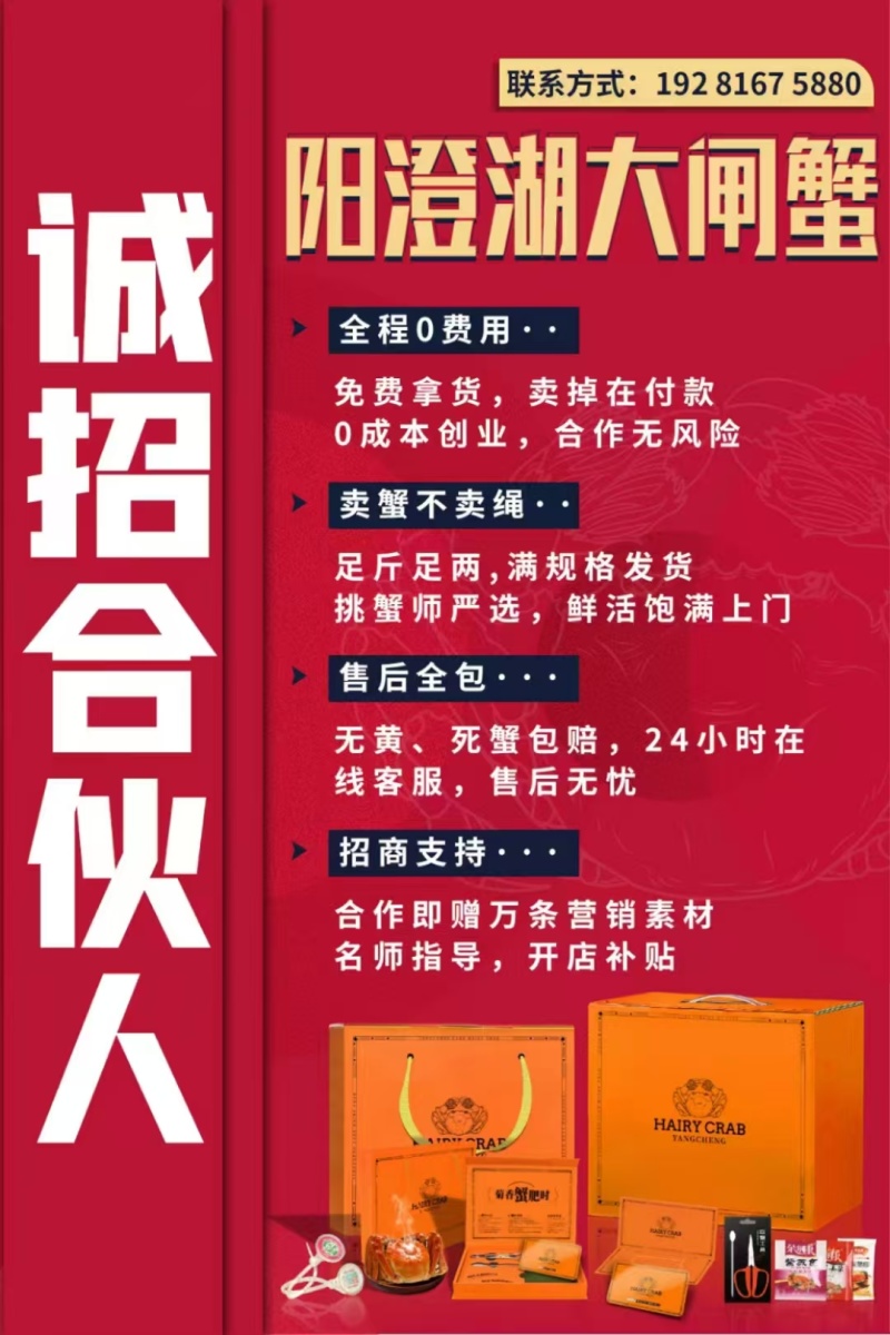 中国河蟹第一市产地启动全国发货招商