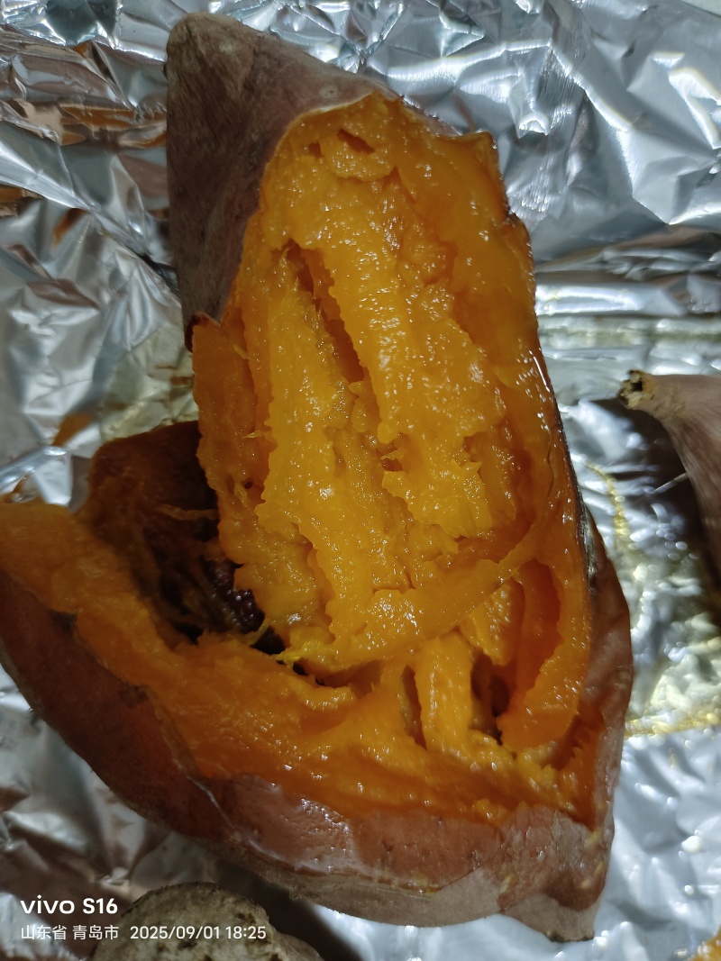 山东烟台昆嵛山山脚下沙土烟薯25地瓜🍠，软糯香甜口感