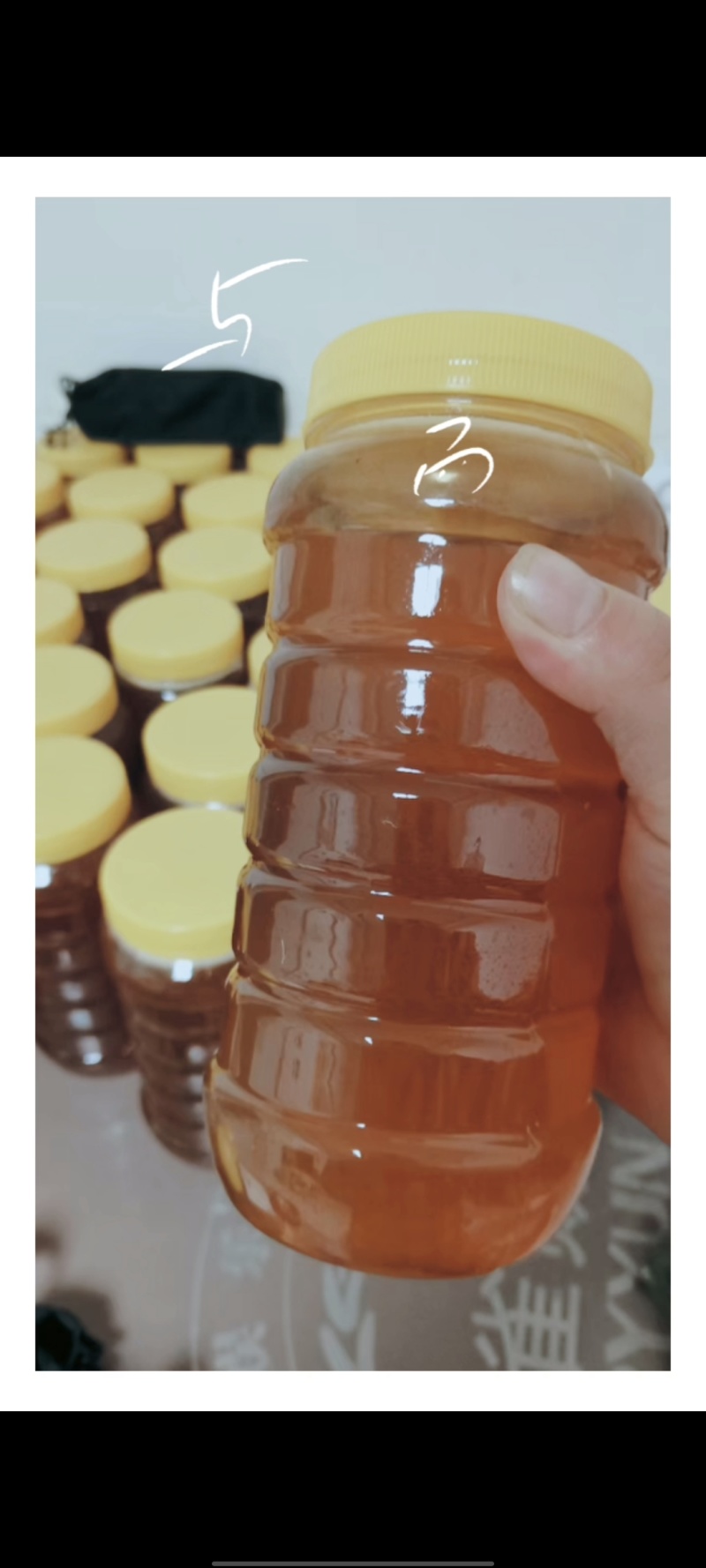 深山老林***野生百花蜜，一年只取一次圆桶蜂蜜，
