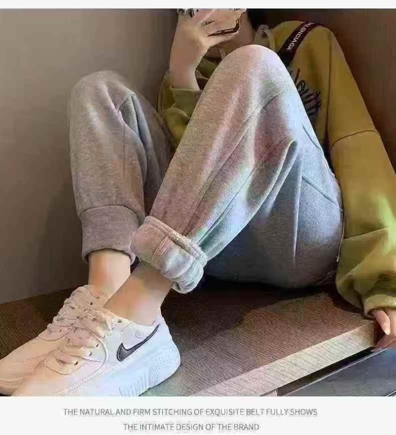 女士杂款纯棉超柔水貂绒运动裤到货*后400件16处理