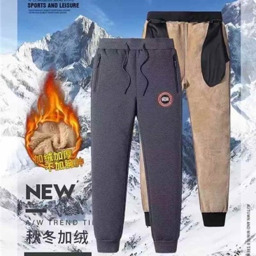 500件左右杂款高档纯棉加绒运动裤，有3-4个款有水貂绒14