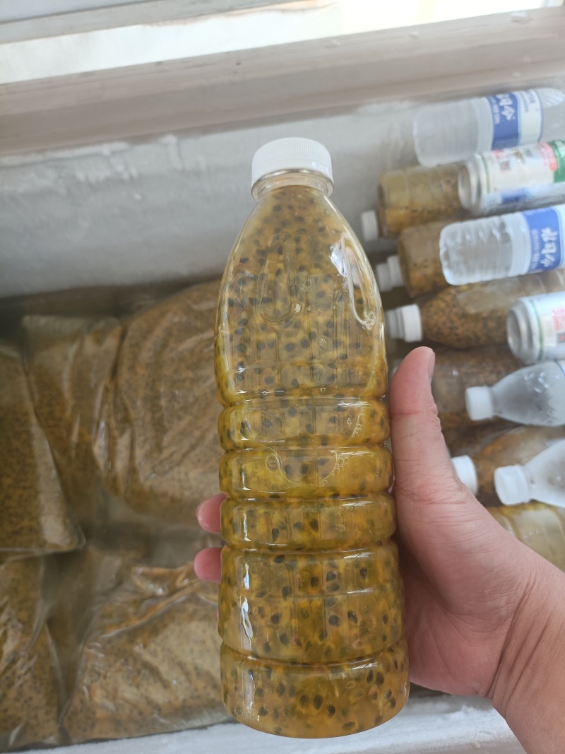 广西钦蜜9号百香果挖浆果鲜果酱（纯果酱***）