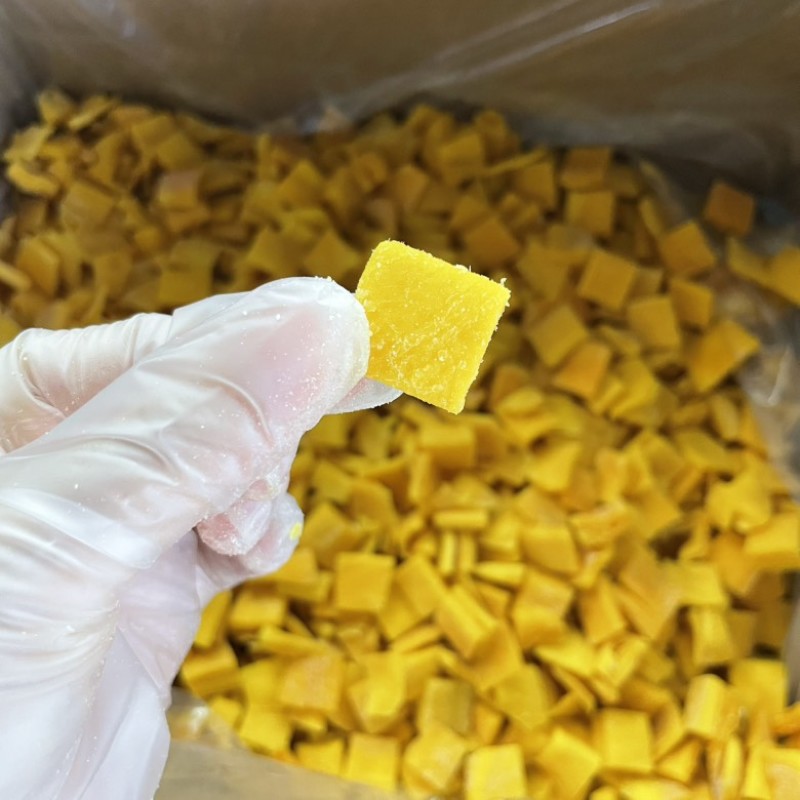 芒果丁芒果粒20×20mm箱装10㎏原料批发