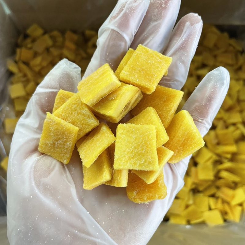 芒果丁芒果粒20×20mm箱装10㎏原料批发